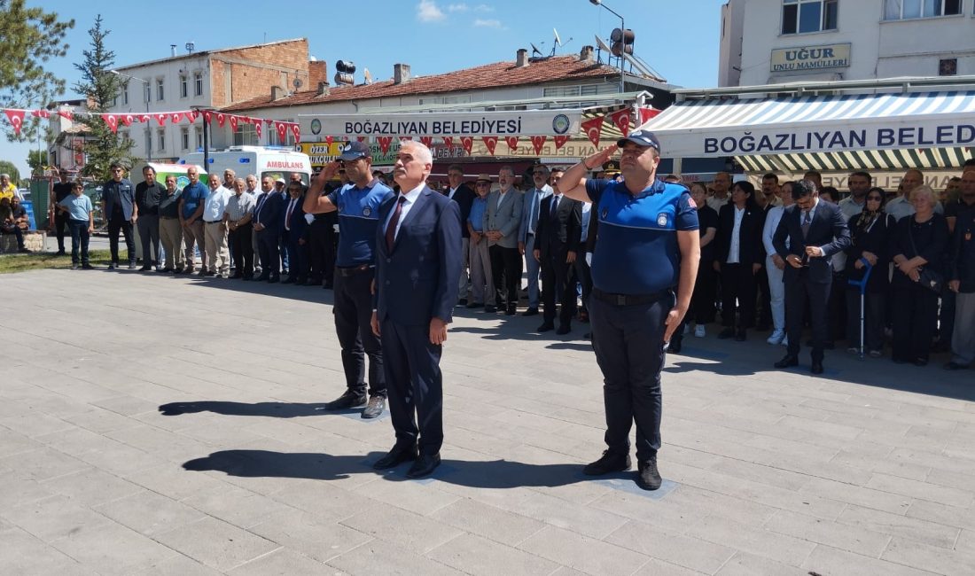 30 Ağustos Zafer Bayramı’nın 104. yıl dönümü, Boğazlıyan’da ilçe protokolünün