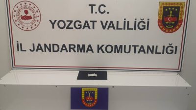 Yozgat İl Jandarma Komutanlığı'ndan uyuşturucu operasyonu: 12,25 gr metamfetamin ele