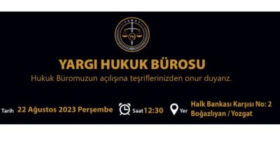 Boğazlıyan’a Yeni Hukuk Bürosu: Enes Veysel Kılıçaslan, Hakan Yılmaz, Selin