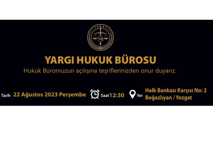 Yargı Hukuk Bürosu Açılıyor: Genç Avukatlar Hizmete Başlıyor