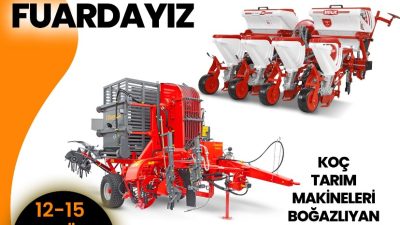 Koç Tarım Makinaları, 12-15 Eylül 2024 Tarihlerinde Yozgat’ta Düzenlenecek Tarım