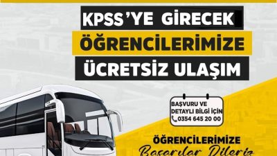 Yozgat’taki KPSS Ortaöğretim Sınavı İçin Boğazlıyan’dan Ücretsiz Ulaşım Duyurusu: Başkan