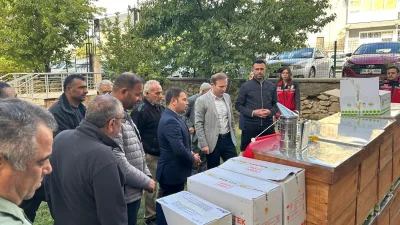 Kaymakam Aydın Yanık ve İlçe Tarım Müdürü Burhan Kale, "KOP