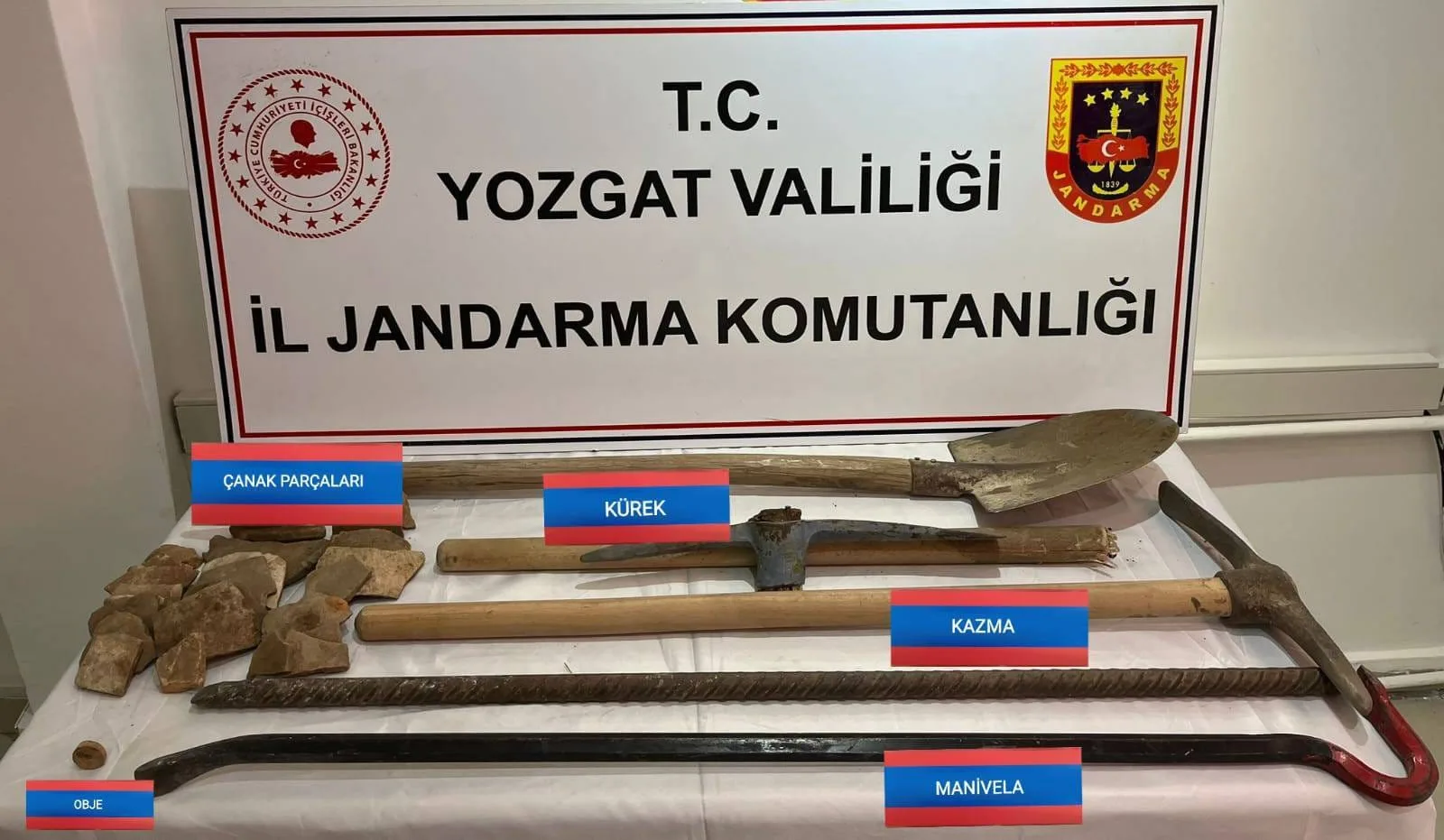 Yozgat’ta Kaçak Kazı Operasyonu: İki Şahıs Suçüstü Yakalandı