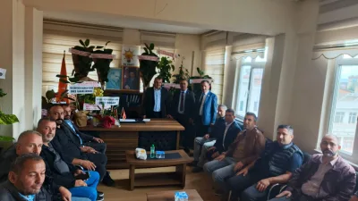 Boğazlıyan Merkez Mahalle Muhtarları, AK Parti İlçe Başkanı Hacı Yıldırım