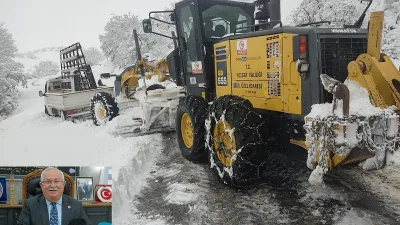 Yozgat İl Genel Meclis Başkanı Adnan Ünal, kar yağışının etkisiyle