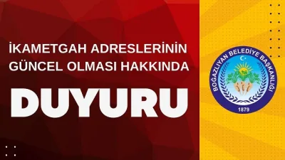 Boğazlıyan Belediyesi, ikametgâh adresini güncellemeyen vatandaşların 9.441 TL ceza ile