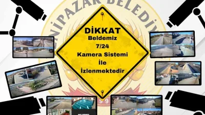 Yenipazar Belediye Başkanı Mustafa Özer, kasaba genelinde 53 güvenlik kamerası