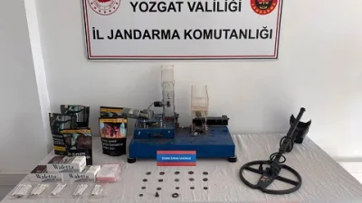 Yozgat İl Jandarma Komutanlığı, Yenifakılı ilçesinde düzenlediği operasyonda, tarihi eserler