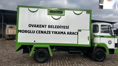 Ovakent Belediye Başkanı Tuncay Erdoğan, kasabaya morglu cenaze yıkama aracı