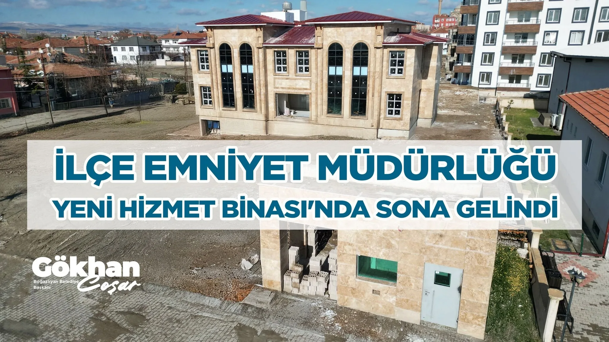 Coşar, İlçe Emniyet Müdürlüğü Yeni Hizmet Binası İnşaatında Sona Yaklaşıldı