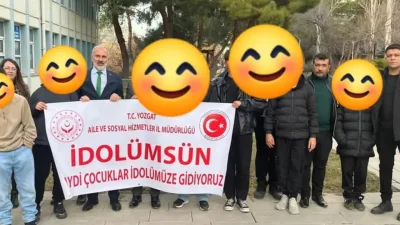 Yozgat Çocuk Evleri Sitesi'ndeki çocuklar, "İdolümsün" projesi kapsamında hayranı oldukları