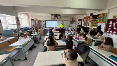 Boğazlıyan İlçe Emniyet Müdürlüğü Trafik Ekipleri, Fatih İlkokulu öğrencilerine trafik