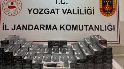 Yozgat'ın Şefaatli ilçesinde, jandarma ekiplerinin gerçekleştirdiği operasyonda 97 adet gümrük