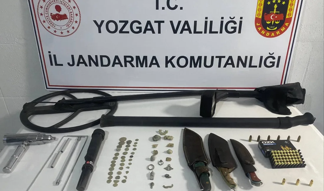 Yerköy’de define arayan 5 kişi yakalandı! Jandarma ekiplerinin düzenlediği operasyonla,