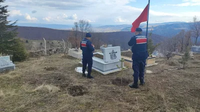 Şehadet yıldönümü vesilesiyle Çekerek İlçe Jandarma Komutanlığı personeli, Şehit Ulaştırma