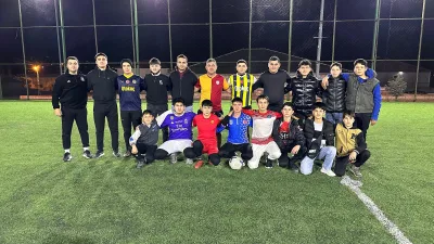 Sırçalı kasabasında düzenlenen halı saha maçında Yenipazar Jandarma Karakolu ile