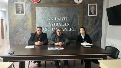 AK Parti İlçe Koordinatörü Fatih Çelik ve İlçe Başkanı Ferhat
