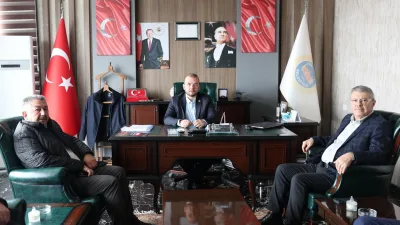 Yenipazar Belediye Başkanı Mustafa Özer, Kayseri Pancar Ekicileri Kooperatifi Başkanı