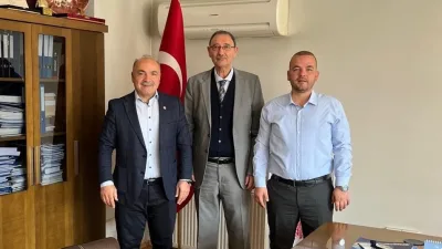 Uzunlu Kasabası Belediye Başkanı Mustafa Uçar ve Yenipazar Kasabası Belediye