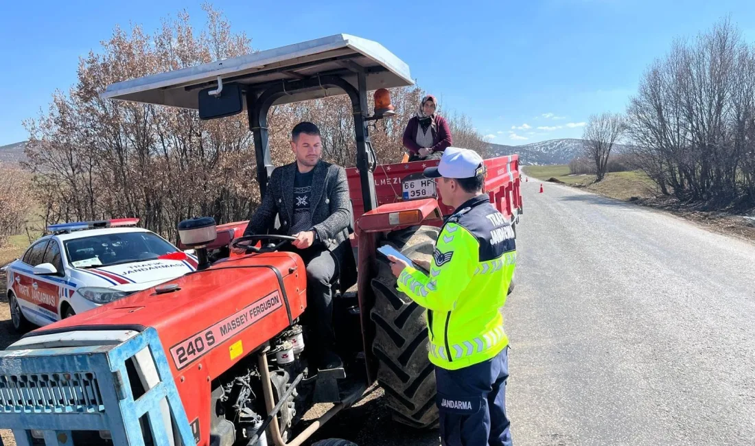 Yozgat İl Jandarma Komutanlığı, Akdağmadeni ilçesinde tarım araçları ve traktörlere