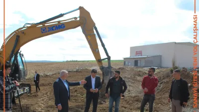 Başkan Coşar, sanayi sitesindeki yeni yol yapım çalışmalarını yerinde inceledi