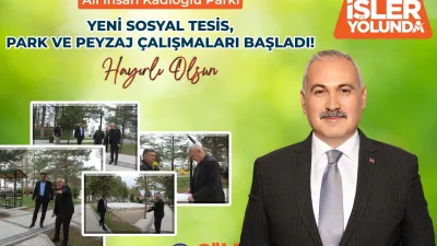 Boğazlıyan Belediyesi, Ali İhsan Kadıoğlu Parkı’nda sosyal tesis yapımı ve