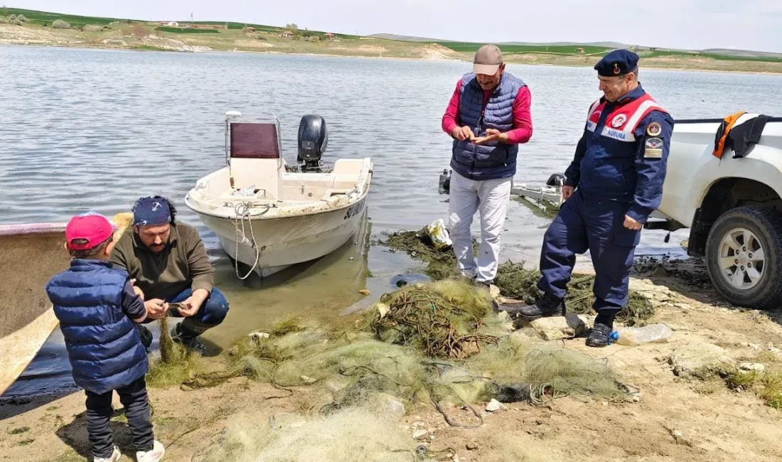 Yozgat’ta HAYDİ Timi ve jandarma ekipleri, izinsiz su ürünleri avcılığına
