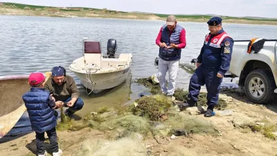 Yozgat’ta HAYDİ Timi ve jandarma ekipleri, izinsiz su ürünleri avcılığına