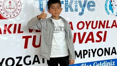 Boğazlıyanlı öğrenci Yakup Çınar, Türkiye Akıl ve Zeka Oyunları Turnuvası’nda