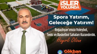 Boğazlıyan Belediyesi, gençlerin sporla iç içe büyümesi için ilçeye voleybol