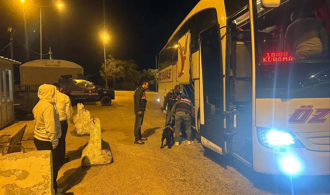 Yozgat’ta 14 ilçede eş zamanlı yapılan huzur uygulamasında 2.246 kişi