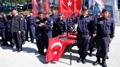 Yozgat’ta engelli vatandaşlar, bir günlük temsili askerlik eğitimini tamamlayarak Vali