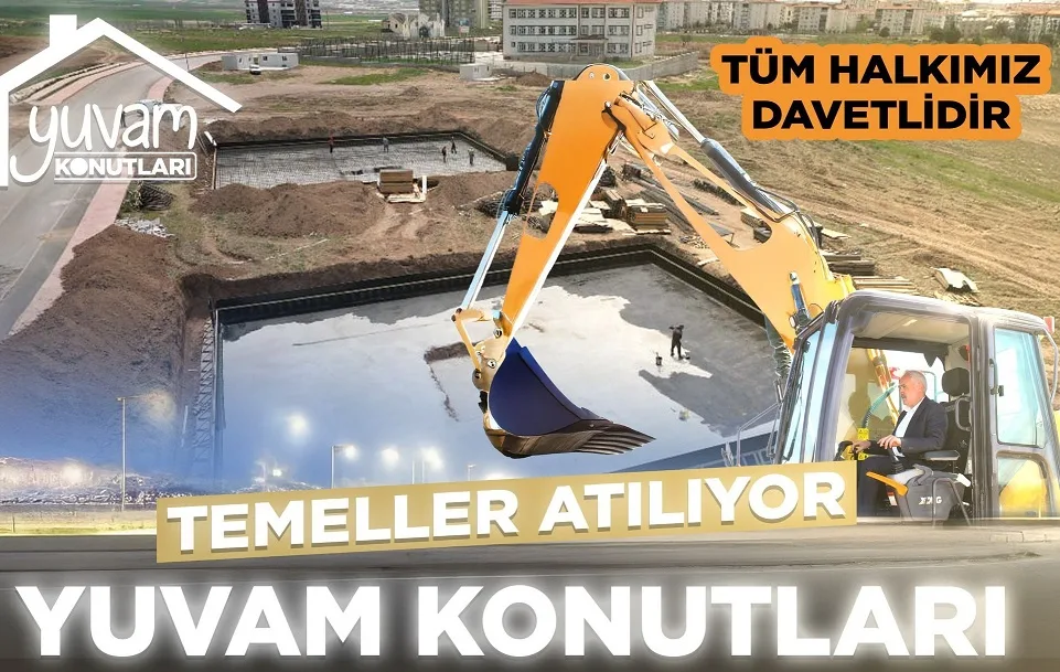 Boğazlıyan Belediyesi'nin Mevlana Mahallesi 1. Etap Konut Projesi’nde temel atma