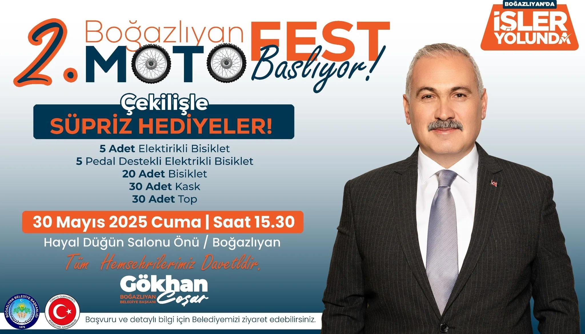 Boğazlıyan Belediyesi, 30 Mayıs’ta düzenleyeceği 2. Motofest ile gençlere eğlence