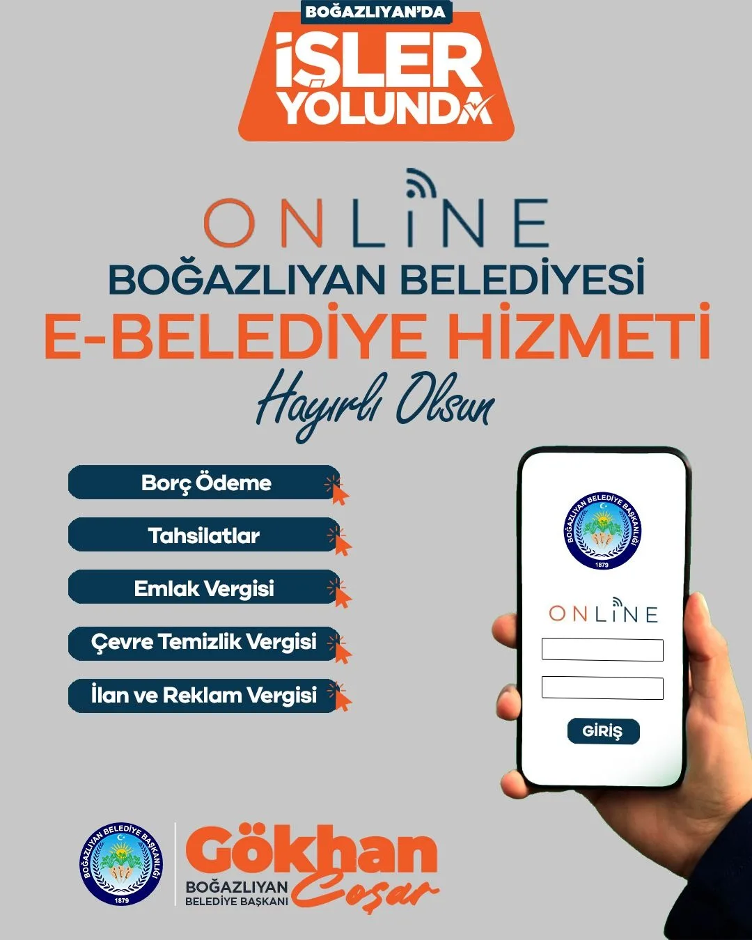 Boğazlıyan Belediyesi, e-belediye hizmetiyle vatandaşlara vergi ödemelerinden emlak işlemlerine kadar
