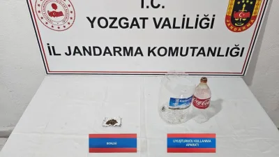 Yozgat’ın Sorgun ilçesinde jandarma ekiplerinin düzenlediği uyuşturucu operasyonunda 2,7 gram