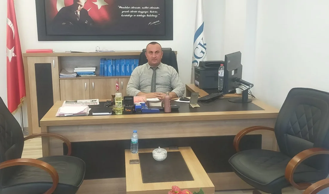 Sosyal Güvenlik Haftası kapsamında açıklama yapan Boğazlıyan SGK Müdürü Süleyman
