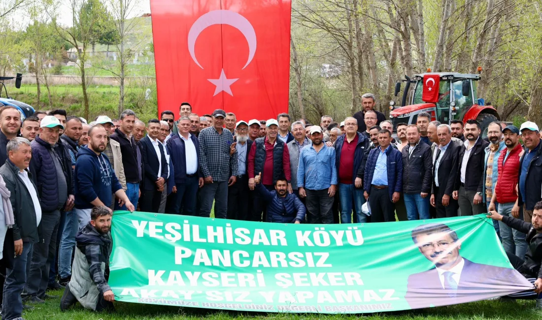 Kayseri Pancar Ekicileri Kooperatifi Başkanı Hüseyin Akay ve yöneticiler, Boğazlıyan