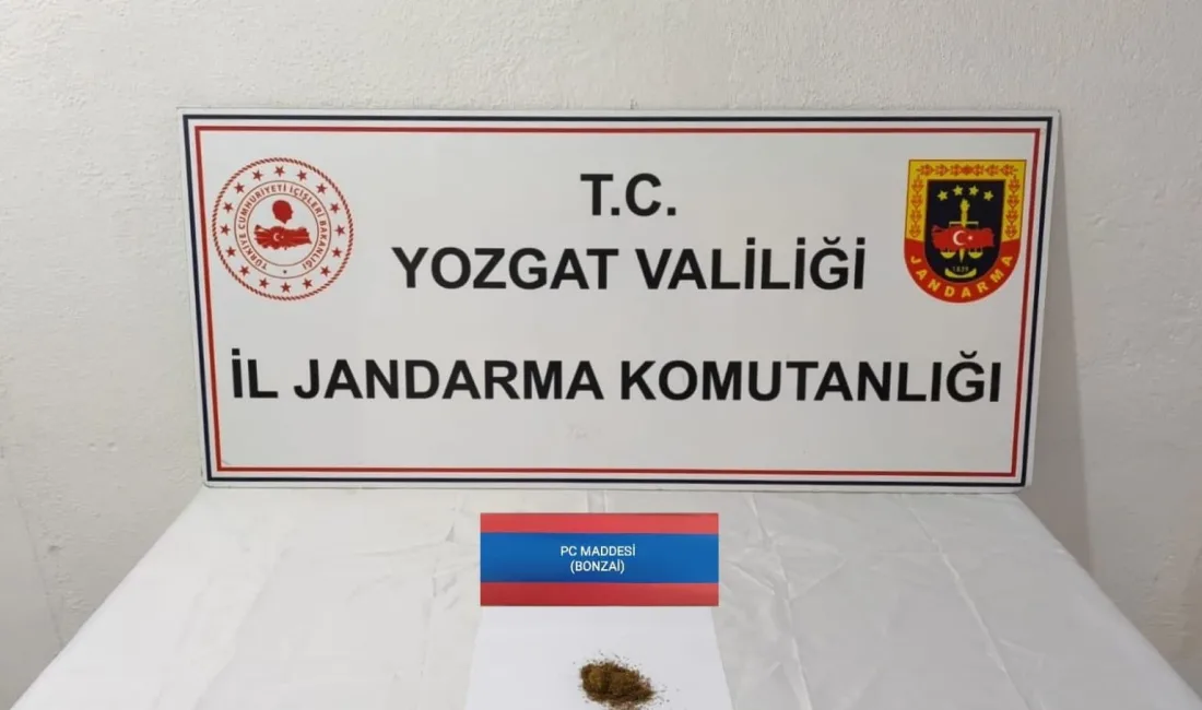 Yozgat’ın Sorgun ilçesinde jandarma ekipleri, uyuşturucu madde getireceği bilgisi üzerine