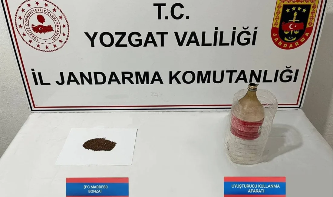 Yozgat'ın Sorgun ilçesinde düzenlenen uyuşturucu operasyonunda, istihbari çalışmalar sonucu takibe