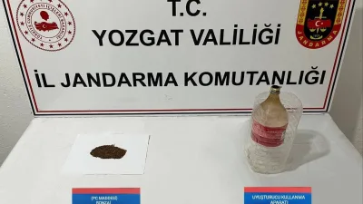 Yozgat'ın Sorgun ilçesinde düzenlenen uyuşturucu operasyonunda, istihbari çalışmalar sonucu takibe
