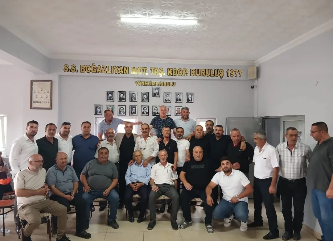 Boğazlıyan Yük Taşıyıcıları Kooperatifinde yapılan seçimde Yasin Ersoy, 98 oyla