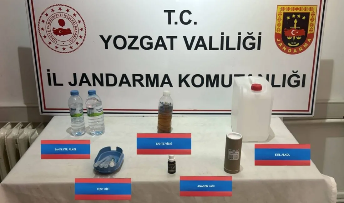 Yozgat’ta jandarma ekipleri tarafından düzenlenen operasyonda, bir şahsın evinde sahte