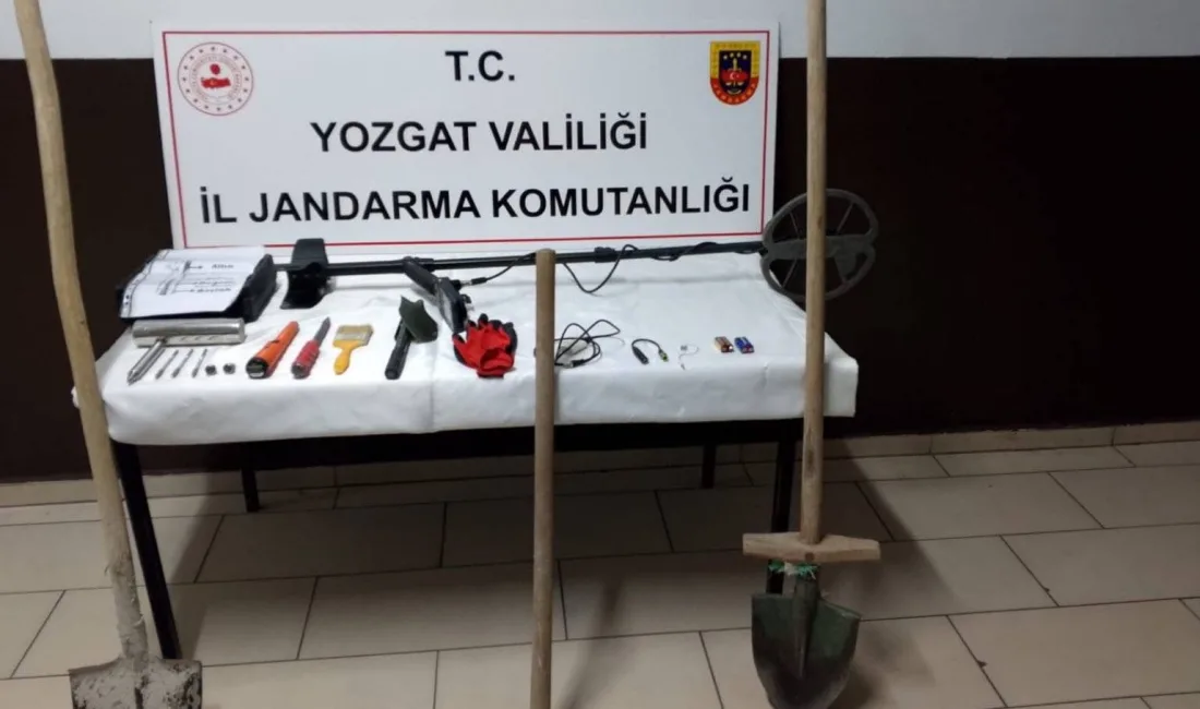 Boğazlıyan Yenipazar’da izinsiz kazı yapan 2 şahıs jandarmanın devriye görevi