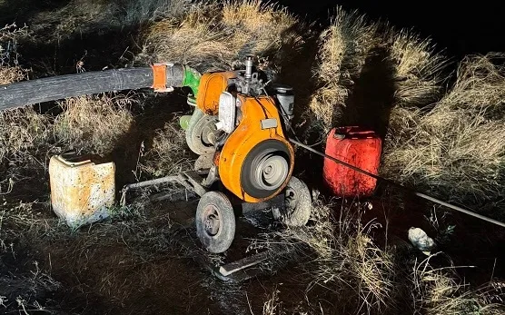 Boğazlıyan Oğulcuk Köyü’nde sulamaya yasak olan baraj göletinden kaçak su