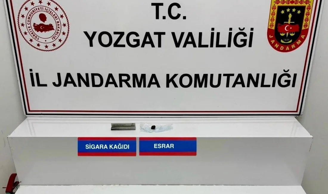 Boğazlıyan ilçesinde jandarma ekiplerinin gerçekleştirdiği uyuşturucu operasyonunda 2 şüpheli gözaltına