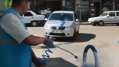 Boğazlıyan Belediyesi, çöp toplama araçlarına entegre edilen sistemle konteynerleri köpüklü