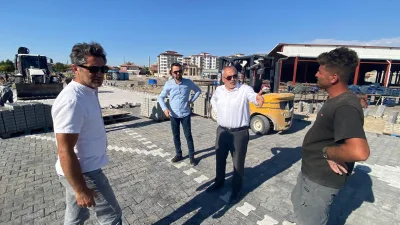 Boğazlıyan Belediye Başkanı Gökhan Coşar, İlçe Pazar Yeri’nde devam eden