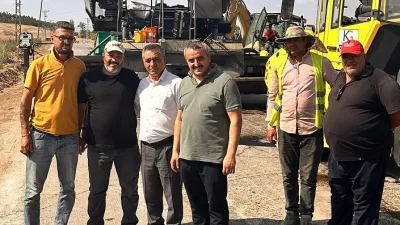 Oğulcuk Köyü muhtarı Kemal Yalçın, köy yollarının asfaltlanmasında emeği geçenlere